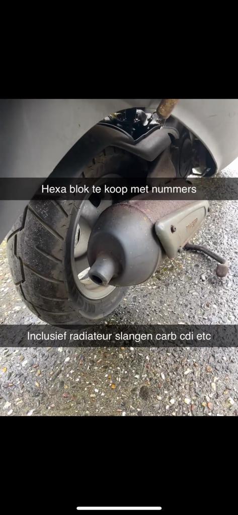 Hexagon 125cc blok geheel orgineel starten lopen, Fietsen en Brommers, Scooters | Piaggio, Zo goed als nieuw, Overige modellen