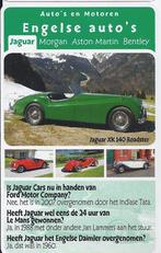 Autokaartje jaguar xk 140 roadster, Verzenden, Zo goed als nieuw, Auto's