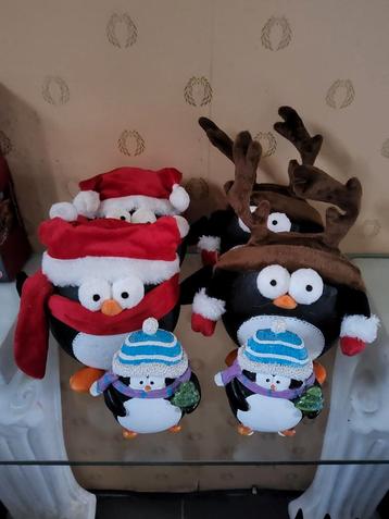 Kerst pinguïns decoratie 6 stuks beschikbaar voor biedingen