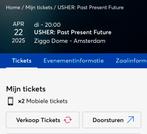 Usher tickets 22 April, Tickets en Kaartjes, April