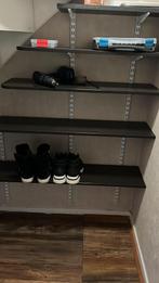 Duraline Wandplanken met rails en plankendragers, Huis en Inrichting, Ophalen, Gebruikt