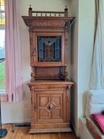 Antieke mechelse kast.  Eikenhout mooi snijwerk, Huis en Inrichting, Ophalen, Gebruikt, Eikenhout, 50 tot 100 cm