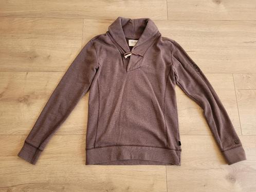 8MM bruine trui aparte kraag maat S ~ TH1004, Kleding | Heren, Truien en Vesten, Gedragen, Maat 52/54 (L), Bruin, Ophalen of Verzenden