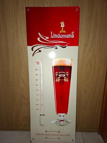 Emaillebord met thermometer Lindemans beschikbaar voor biedingen