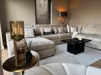 Luxe Velvet Teddy U-bank Nepal 180x370x240cm Sand NEW Uniek, Info@oosterbaanwonen.nl, Venus 31 8448CE Heerenveen, Hoekbank, Ophalen of Verzenden