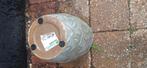 grijze bloempotten 2 stuks, Tuin en Terras, Gebruikt, Rond, Minder dan 40 cm, Aardewerk