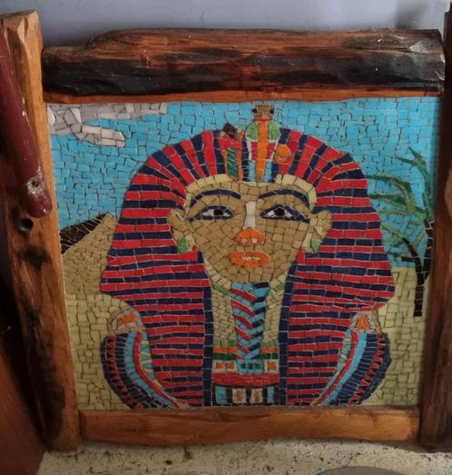 Mozaïek Schilderij Farao - Egyptische Kunst, Antiek en Kunst, Kunst | Overige Kunst, Ophalen
