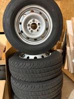 4 stalen velgen met banden Fiat Ducato 215/70R15c, Ophalen, 15 inch, Band(en), Zomerbanden