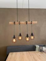 Plafondlamp hout, Huis en Inrichting, Lampen | Plafondlampen, Metaal, Zo goed als nieuw, Ophalen