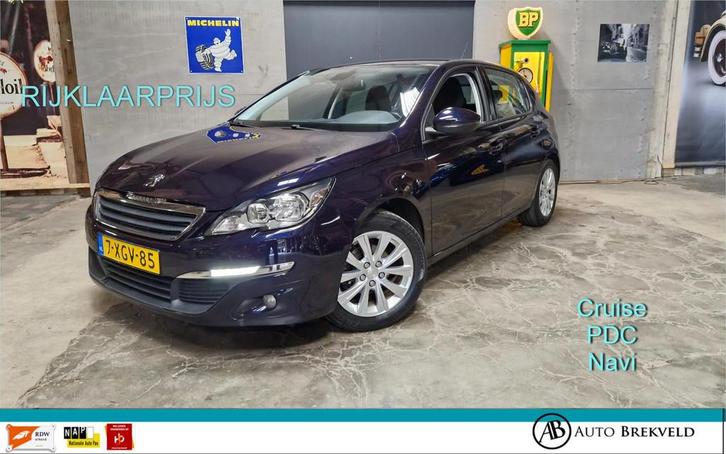 Peugeot 308 1.2 VTi Active 82PK | Cruise | PDC | Navi | LMV, Auto's, Peugeot, Bedrijf, Te koop, ABS, Airbags, Airconditioning