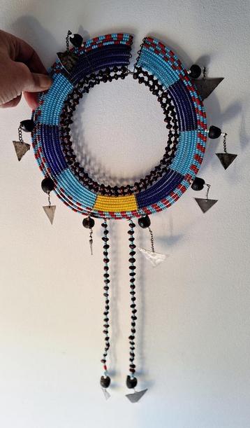 Afrikaanse kralenketting ketting Masai Maasai beschikbaar voor biedingen