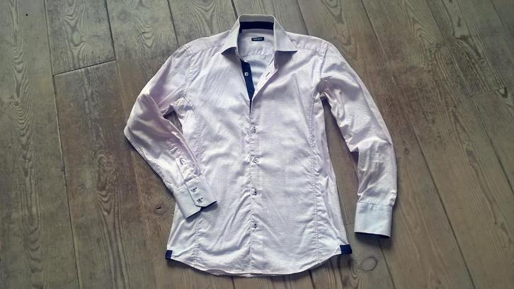 Luxe overhemd van Vunque, maat 38 / M, Kleding | Heren, Overhemden, Gedragen, Halswijdte 38 (S) of kleiner, Roze, Ophalen of Verzenden