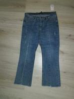 nieuwe witte jeans spijkerbroek met tekst op kuiten maat 42, Ophalen of Verzenden, Nieuw, Wit, W33 - W36 (confectie 42/44)