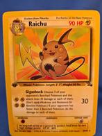 Raichu 29/62 - Fossil (1st edition), Hobby en Vrije tijd, Verzamelkaartspellen | Pokémon, Gebruikt, Losse kaart, Verzenden