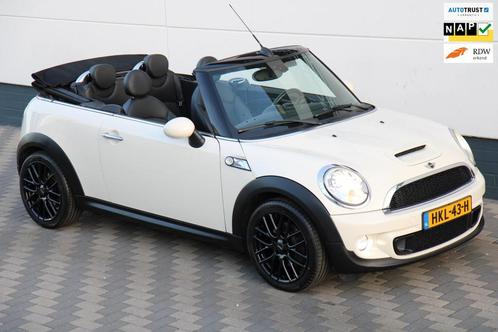Mini Cabrio 1.6 Cooper S 184PK Navi Leder Cruise !, Auto's, Mini, Bedrijf, Te koop, Cabrio, ABS, Airbags, Airconditioning, Boordcomputer