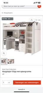 Hoogslaper, 160 cm hoog wit , in zeer goede staat., Huis en Inrichting, Slaapkamer | Stapelbedden en Hoogslapers, Ophalen, Hoogslaper