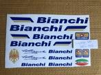 ORIGINELE VINTAGE BIANCHI KOMPLETE STICKERSET RACEFIETS NOS, Frame, Verzenden, Racefiets, Nieuw