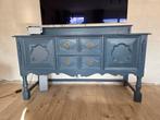 Vintage dressoir brocante - massief hout petrol blue, Huis en Inrichting, Kasten | Televisiemeubels, Ophalen, Gebruikt, 150 tot 200 cm