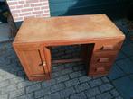 Bruin bureau met drie lades en een plank 120x60x75 cm, Ophalen, Gebruikt