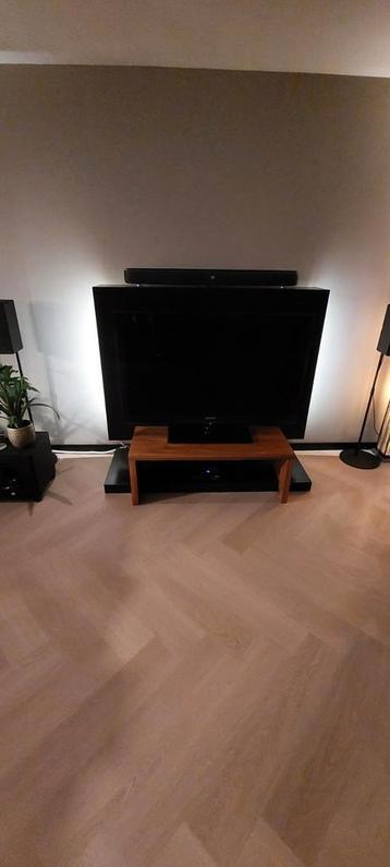 TV meubel met opbergvakken zwart /walnoten