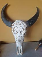 Buffelschedel Filigraan Handgemaakt - Uniek Decoratieobject, Ophalen of Verzenden