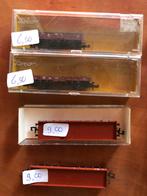 Vier open wagons, Overige merken, Gebruikt, Gelijkstroom, Wagon