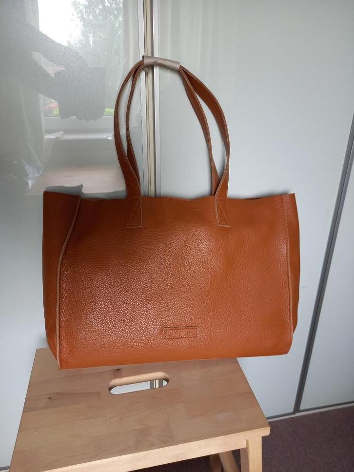 Nieuwe Leren Cognac Shabbies Tas / Shopper, Sieraden, Tassen en Uiterlijk, Tassen | Damestassen, Nieuw, Shopper, Overige kleuren