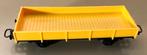 PRIMEX/MäRKLIN H0 # 4596 PLATTE BAKWAGEN GEEL uitstekend, Wisselstroom, Gebruikt, Wagon, Ophalen of Verzenden