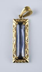 Natuurlijke kleurwisseling Spinel 18K gouden hanger zeldzaam, Ophalen, Goud, Hanger, Met edelsteen