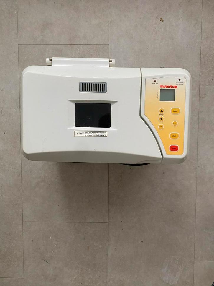 Inventum Broodbakmachine, Witgoed en Apparatuur, Broodbakmachines, Gebruikt, Met timer, 800 tot 1200 gram deeg, Meer dan 10 programma's