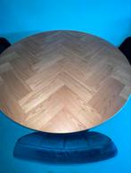 Tafelblad met visgraad 139 cm doorsnee, Huis en Inrichting, Tafels | Eettafels, Ophalen, Rond, 100 tot 150 cm