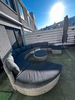 Lounge set rond / lounge bed, Tuin en Terras, Ophalen, Kunststof, Gebruikt, Meer dan 8 zitplaatsen