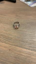 Zilveren ring 925 met roze steen, Sieraden, Tassen en Uiterlijk, Ringen, Ophalen of Verzenden, Roze, Zo goed als nieuw