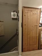 Smalle houten kledingkast voor kleine kamer, Huis en Inrichting, Ophalen, Met deur(en), 200 cm of meer, Grenenhout