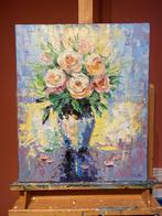 Schilderij " Rozen " Origineel Acryl-Doek, Antiek en Kunst, Kunst | Schilderijen | Klassiek, Ophalen