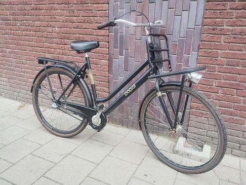 Popal transportfiets met 3 versnellingen en draagrek, Fietsen en Brommers, Fietsen | Dames | Damesfietsen, Gebruikt, Overige merken