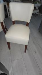 Eetkamerstoelen 6x, Huis en Inrichting, Stoelen, Ophalen, Gebruikt, Wit, Twee