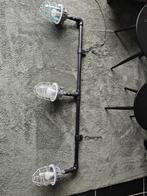 Industriële Hanglamp - Stoer Design, Ophalen, Gebruikt, Glas, 75 cm of meer