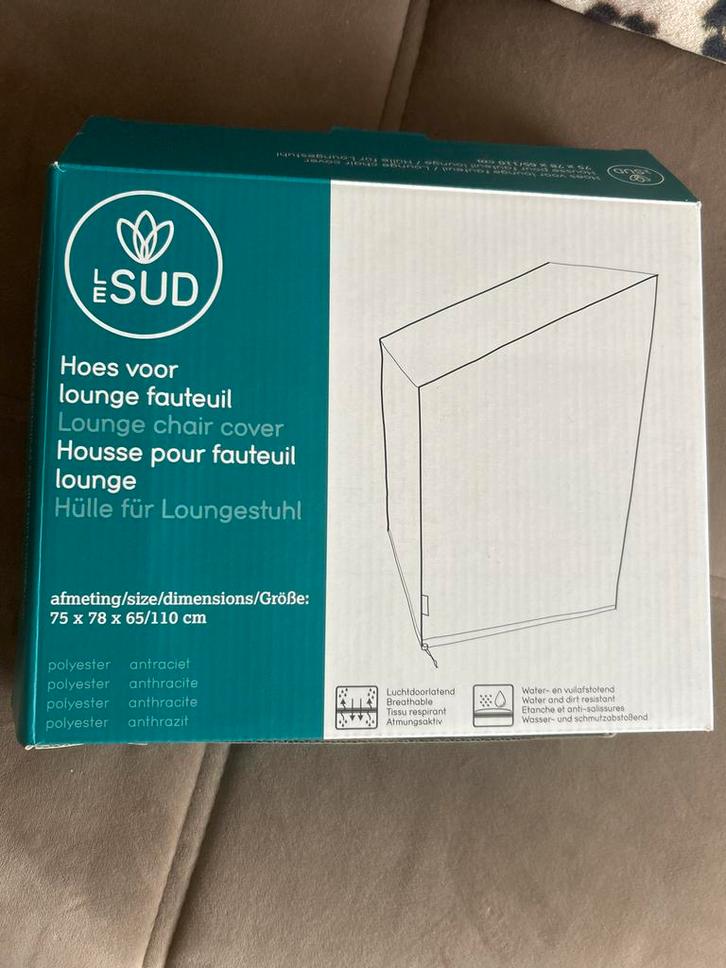 2x Le SUD Lounge Fauteuil Hoes Antraciet - Nieuw!, Tuin en Terras, Tuinmeubel-accessoires, Nieuw, Ophalen of Verzenden