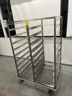 RVS Bakkerswagen / Platenwagen bakerij horeca regaalwagen, Ophalen, Gebruikt