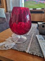 Empoli Bokaal - Prachtige decoratie, 20 cm hoog, Ophalen, Minder dan 50 cm, Rood, Glas
