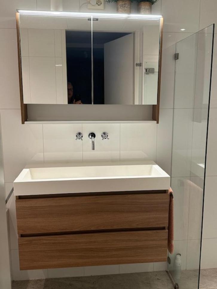 Badmeubel, Huis en Inrichting, Badkamer | Badkamermeubels, Zo goed als nieuw, Wastafelkast, Minder dan 100 cm, 50 tot 100 cm, 25 tot 50 cm