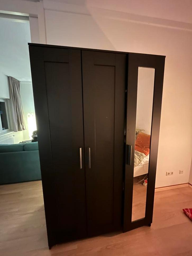 Zwarte IKEA BRIMNES Kledingkast, Huis en Inrichting, Kasten | Kledingkasten, Zo goed als nieuw, 150 tot 200 cm, 100 tot 150 cm