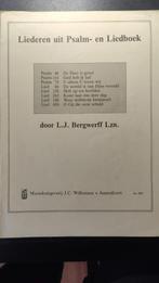 Bergwerff,L.J. - Liederen uit Psalm- en Liedboek, Muziek en Instrumenten, Bladmuziek, Orgel, Ophalen of Verzenden, Zo goed als nieuw