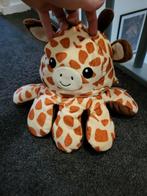 omkeerbare octopus knuffel giraf aap, Ophalen of Verzenden, Zo goed als nieuw, Overige typen