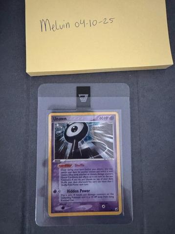 Unown Holo L/28 - Zeldzame Pokémonkaart! beschikbaar voor biedingen