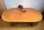 Gratis bezorging! Stijlvolle praktische uitschuifbare tafel, Gebruikt, 100 tot 150 cm, Teakhout, 200 cm of meer