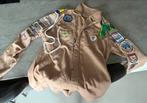 Scouting blouse met badges en accessoires maat 176, Verzamelen, Scouting, Ophalen of Verzenden, Zo goed als nieuw, Kleding