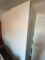 Ikea Pax kast (wit) met schuifdeuren, planken en lades, Ophalen, Kunststof, Gebruikt, 200 cm of meer