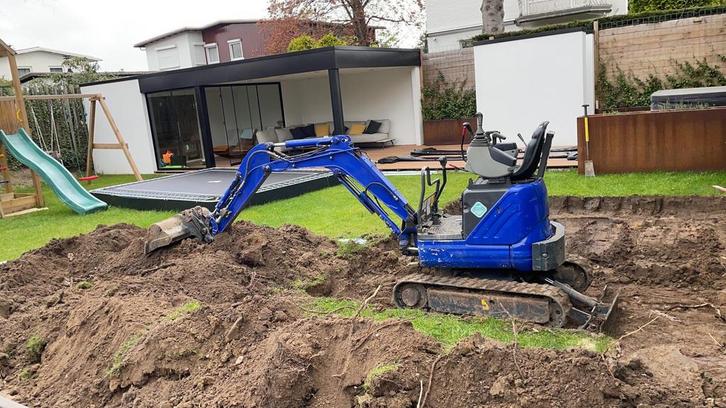 Minigraver huren, Doe-het-zelf en Verbouw, Gereedschap | Machine-onderdelen en Toebehoren, Ophalen of Verzenden